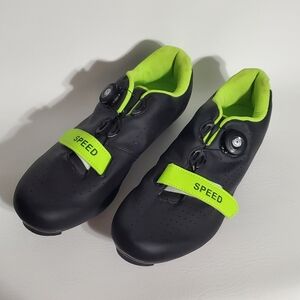 Speed Cycling Shoes Green Black